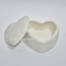 Projeto levantado decorativo do coração Suporte cerâmico branco / parte superior da cômoda joias