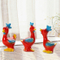 Originalidade da família Galo Vitrificado Cerâmico Artesanato Decoração de Casa