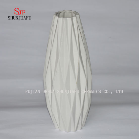 Vaso de Origami Simples / Arranjo de Flores / Idéias para Sala de Estar Acessórios para Casa / Vaso de Ornamentos de Cerâmica / M