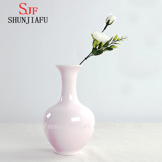 Vaso de cerâmica design rosa para decoração de casa