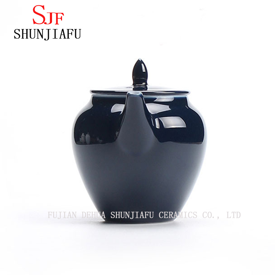 Cl&aacute;ssico branco 6 x&iacute;caras de bule de cer&acirc;mica para decora&ccedil;&atilde;o