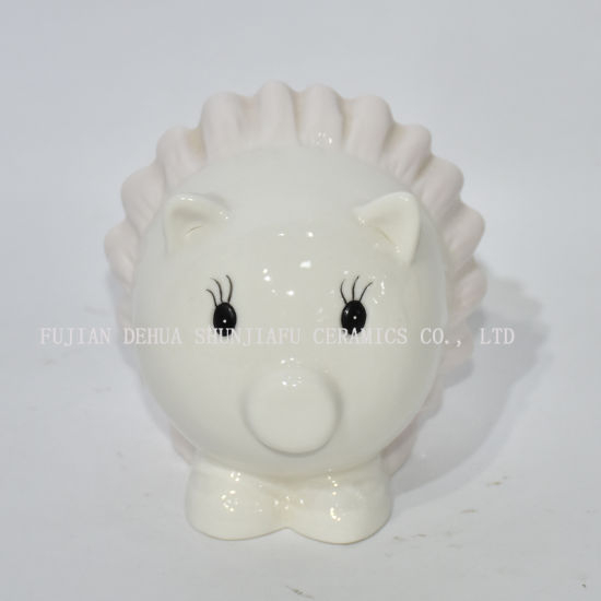 Desgaste bonito um porco rosa saia mealheiro de cerâmica decoração de casa