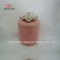 Caixa de jóias de cerâmica de cores com tampa de flor rosa branca