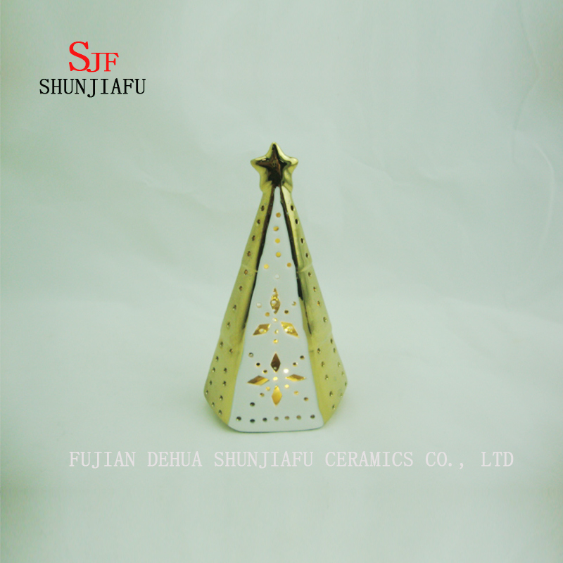 A &aacute;rvore de Natal Decora&ccedil;&atilde;o de casa Casti&ccedil;al de cer&acirc;mica decorativo Ornamento Decora&ccedil;&atilde;o de presentes