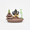 Titulares da vara amarelo Ganesha Refluxo Queimador de Incenso Elefante deus Emblema Auspicioso e Sucesso Cone Censário de Cerâmica Decoração da Sua Casa