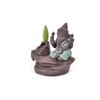 Titulares de Vara de casa verde Ganesha Queimador de Incenso de Elefante Deus emblema Auspicioso e Sucesso Cone de Censura de Cerâmica Decoração de Casa