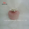 Caixa de jóias de cerâmica rosa com tampa de flor rosa branca