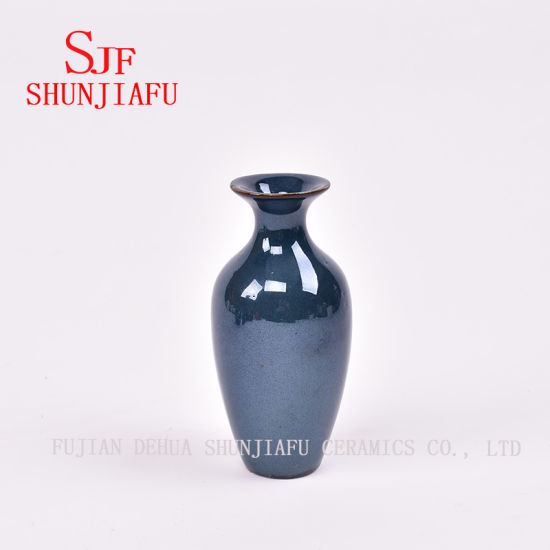 Mini Floret Garrafa Vasos Texturizados de Cerâmica Vasos Flor de Safira Garrafa Floret