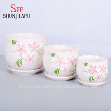 Vaso de flores cerâmico silenciosamente elegante fresco