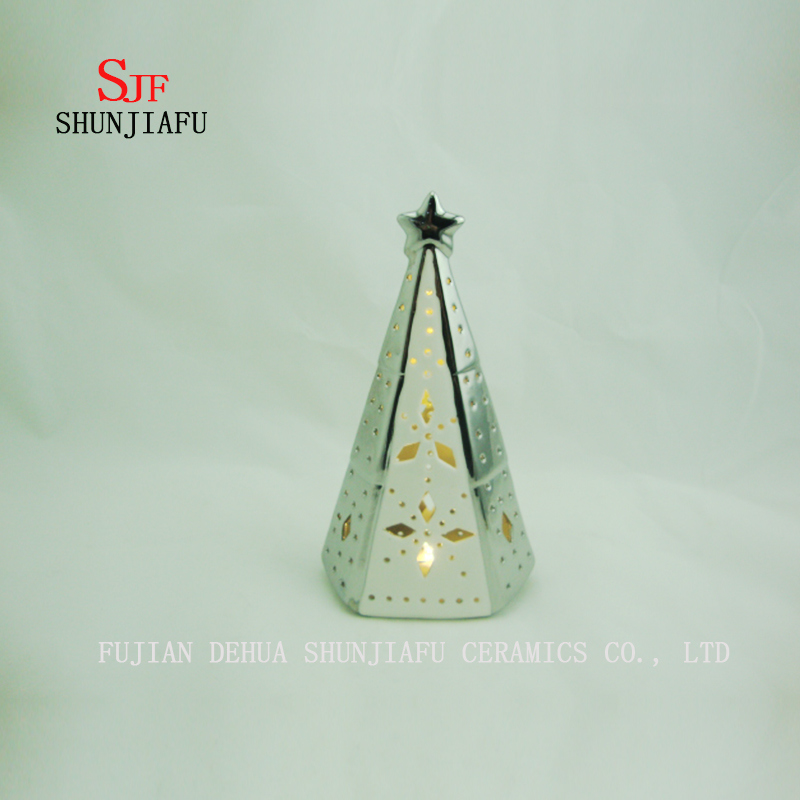 A &aacute;rvore de Natal Decora&ccedil;&atilde;o de casa Casti&ccedil;al de cer&acirc;mica decorativo Ornamento Decora&ccedil;&atilde;o de presentes