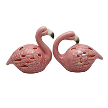 Flamingo rosa cerâmica LED lâmpada decoração