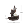 Buddha de cerâmica - Holding Flor Cachoeira Backflow Incense Burner