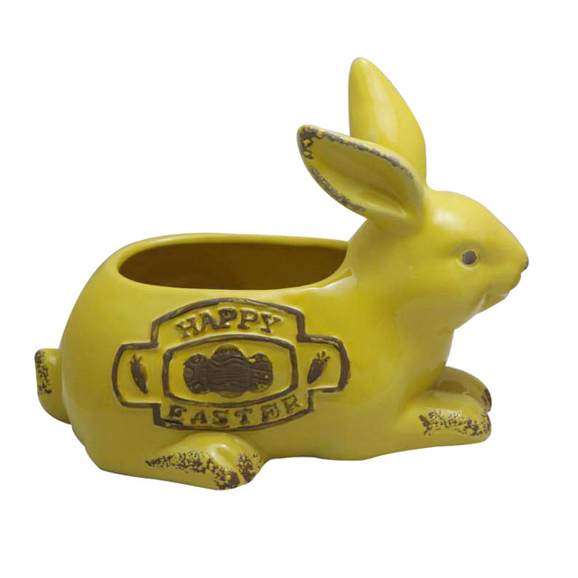 Vaso de cerâmica para coelho