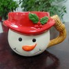 Boneco de neve com chapéu Design Ice Cream Cup de cerâmica