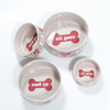 Tamanho personalizado criativo bonito pet dog bowl design da cabeça de cachorro tigela de cachorro de cerâmica tigela de cerâmica de água