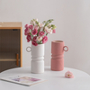 Aceitando processamento personalizado de várias cores e estilos rosa 、 Vasos de cerâmica em preto e branco