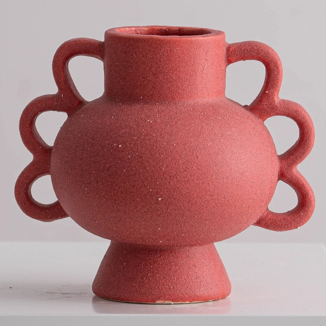 Vaso cerâmico decorativo de mesa