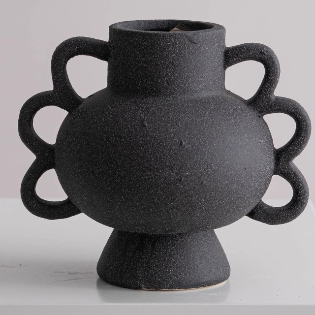 Vaso cerâmico decorativo de mesa