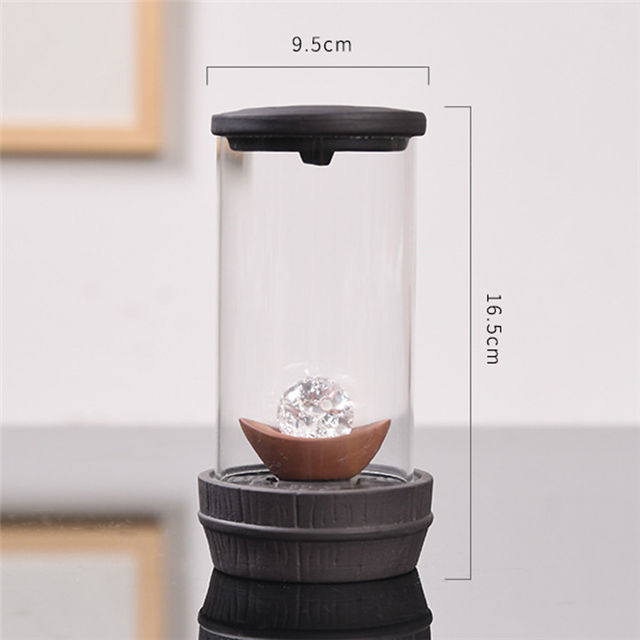 Tampa acrílica LED luzes coloridas Cachoeira Backflow Incenso smog Queimador de incenso de cerâmica