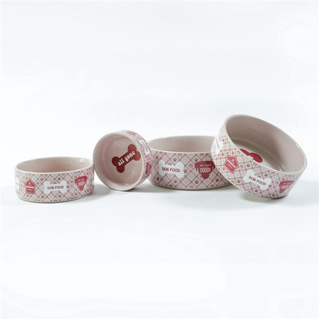 Tamanho personalizado criativo bonito pet dog bowl design da cabeça de cachorro tigela de cachorro de cerâmica tigela de cerâmica de água