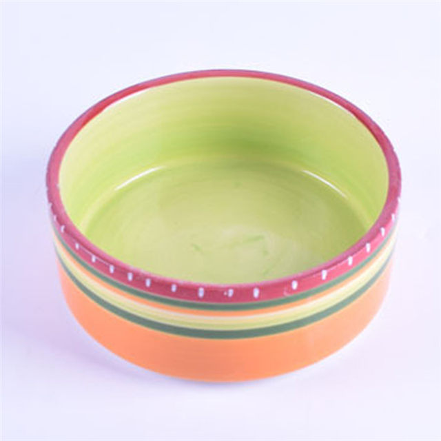 Coco rubi uso exclusivo rosa cerâmica pet alimentador tigela de cachorro de cerâmica