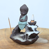 Estátua Verde Cerâmica Ganesha Cachoeira Backflow Incenso Incenso Porta Incenso