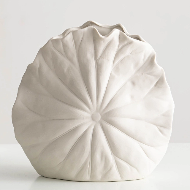 Vaso de cerâmica de arte funcional para interiores modernos