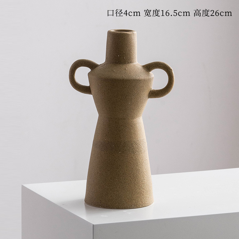 Design criativo decoração doméstica Titular de flores cerâmica Vaso de cerâmica de porcelana