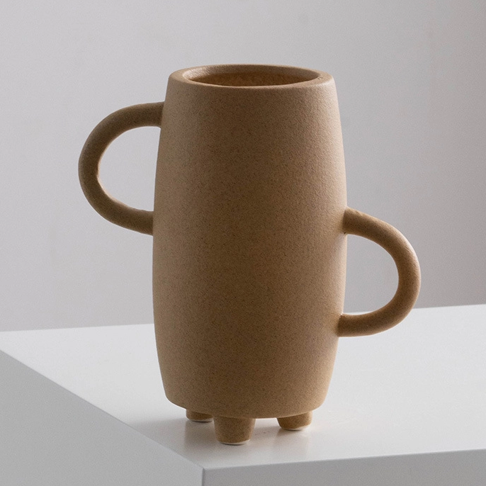 Ornamentos de decoração de desktop criativos de design vasos de cerâmica