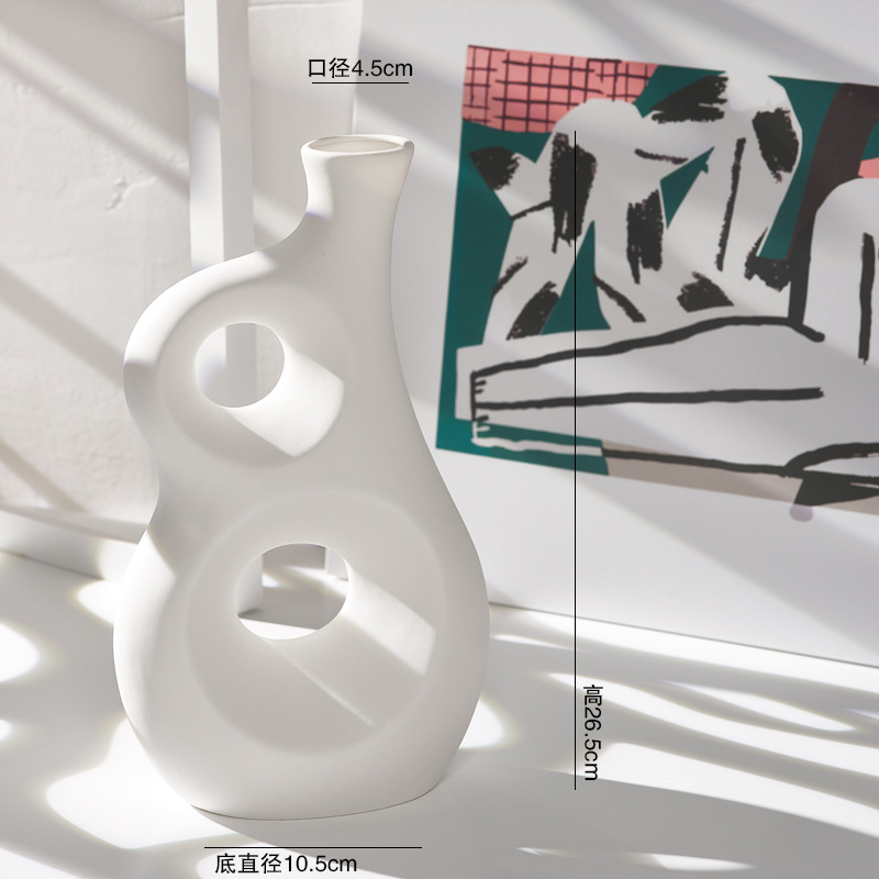 Vaso de porcelana de ornamentos de mesa