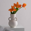 Vaso de cerâmica minimalista moderna - vaso de flor de estilo escandinavo para sala de estar