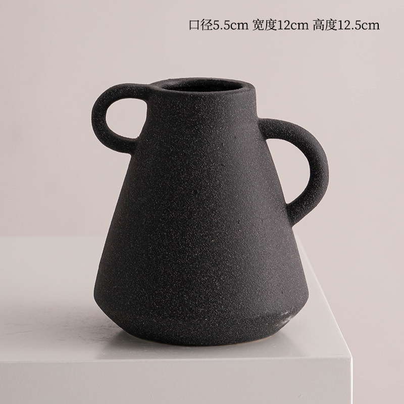 Mini vaso de cerâmica de ornamentos de desktop