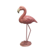 Flamingo rosa cerâmico pés altos