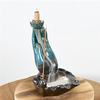 Queimador de incenso de buda em cerâmica New Style Glaze Blue Blue 