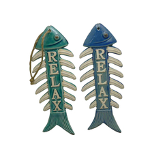 Decoração de peixe pendente de pendente decorativo com palavras penduradas de porcelana penduradas de porcelana pendente de cerâmica 