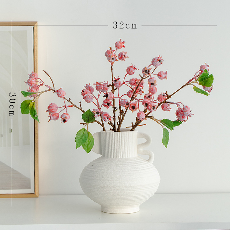 Vaso de cerâmica de decoração de espaço da sala de estar