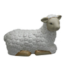 Sentado ovelha estátuas de cerâmica branca fazenda decoração