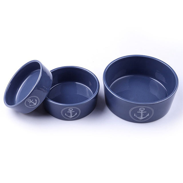 Tigela azul para cães Tigela grande para cães Tigela para cães em porcelana Tigela para cães Tigela para cães Pet Bowl para cães Tigela para cães Tigela para cães