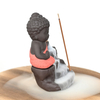 Queimador de Incenso Cachoeira de Cerâmica Red Little Buddha Porta Incenso Cachoeira De Cerâmica