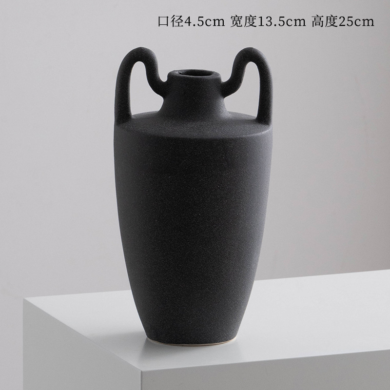 Design criativo decoração doméstica Titular de flores cerâmica Vaso de cerâmica de porcelana