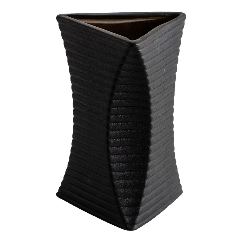 Vaso de piso de porcelana minimalista moderno - várias cores, preto envidraçado, branco, etc.
