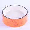 Alimentador de cerâmica cerâmico rosa exclusivo para animais de estimação