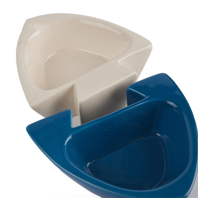 Two in One Pet Food Basin Bacia destacável para alimentos para cães Bacia cerâmica para alimentos para cães