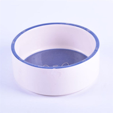 azul tigela fundo impressão ossos Fotos Cerâmica Pet Alimentador Cerâmico Dog Bowl
