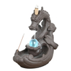 Dragão de cerâmica Incenso do queimador de dragão cerâmico Dragão Cachoeira Rodoflow Incense queimador de queimador de queimador de queimador