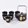 Conjunto de chá preto de cerâmica de venda direta para empresas de produção