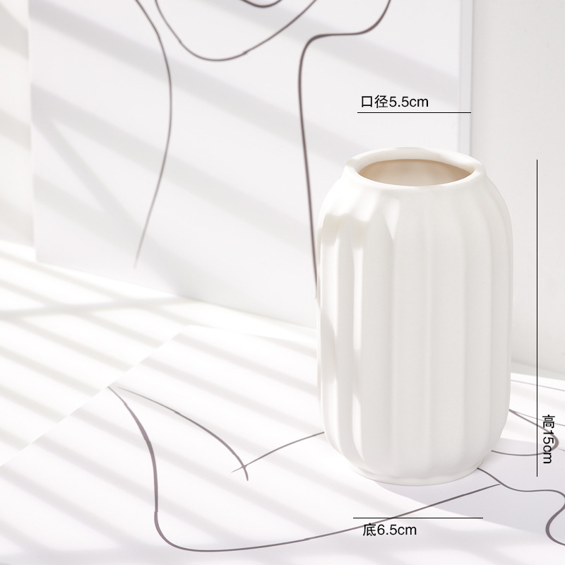 Vaso de cerâmica de decoração do quarto
