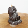 Cerâmica Handhold Crânio Design Cachoeira Cone Incenso Backflow Incense Burner