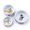 Tigela inferior impressão bonito Padrão de cachorro Tigela de cachorro Tigela de porcelana para cães Produtos para animais Tigela para cachorro Tigela para cachorro