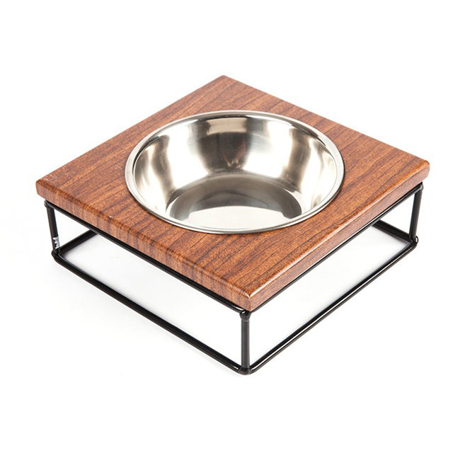 Bacia cinzenta do cão do alimentador cerâmico do animal de estimação do esmalte cinzento e bacia do gato